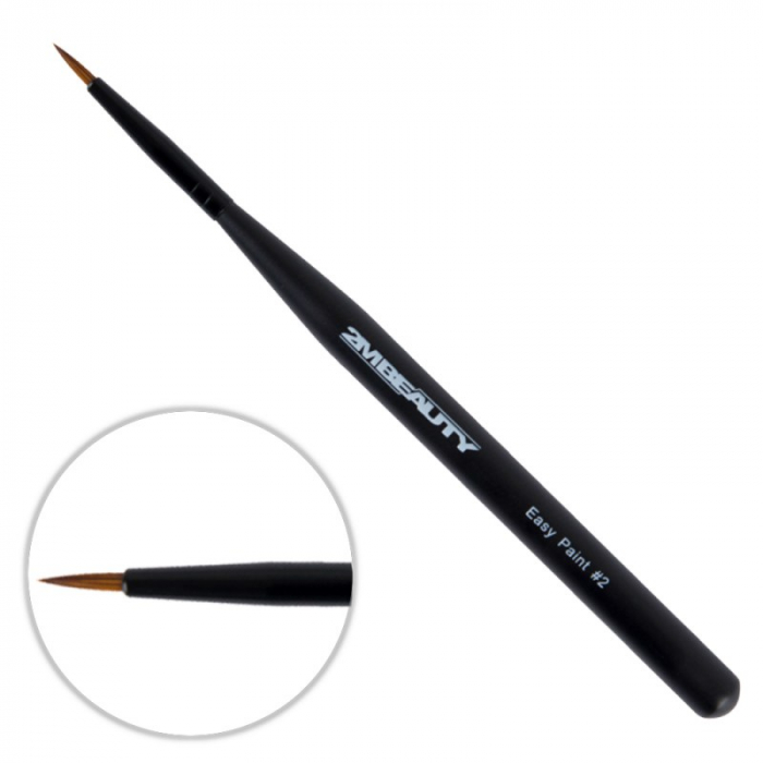 Pensula nail art 2M Black Beauty Easy Paint nr. 02 [1]