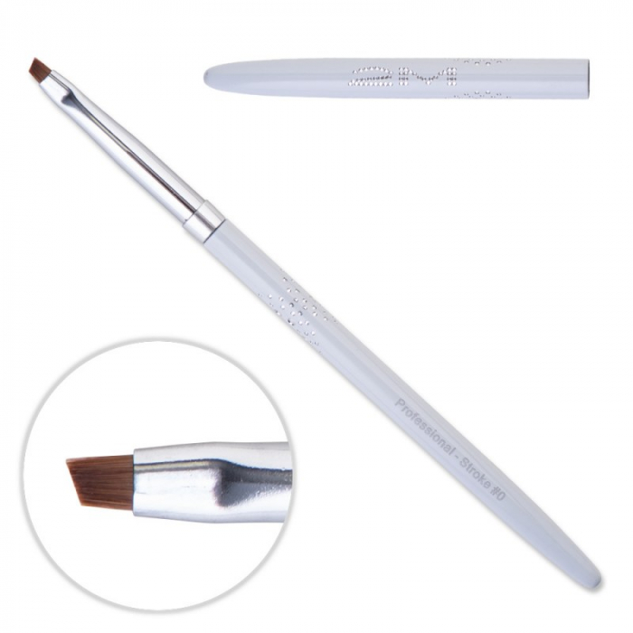 Pensula nail art 2M White OneStroke nr. 0 [1]