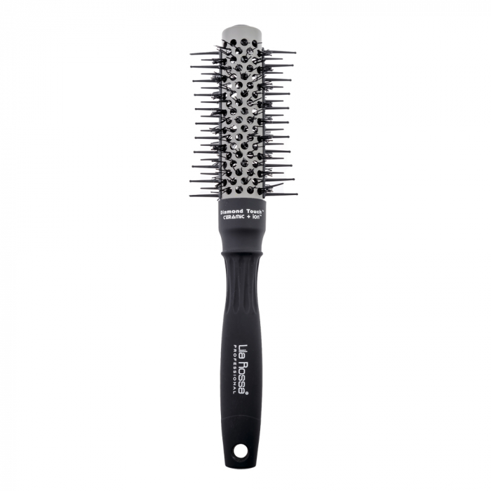 Perie profesionala Lila Rossa, Diamond Touch, din ceramica, neagra, DT25 [3]