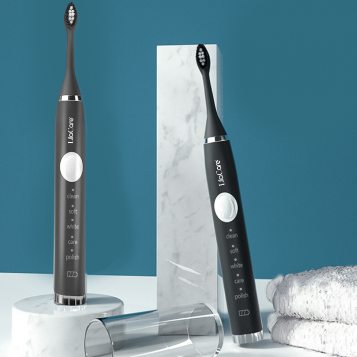 Periuta de dinti electrica cu 4 capete, Lila Care cu incarcare USB, negru [3]