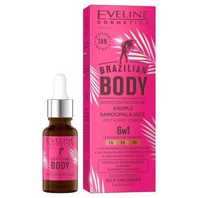 Picaturi autobronzante pentru fata si corp EVELINE COSMETICS Brazilian Body 18ml [1]