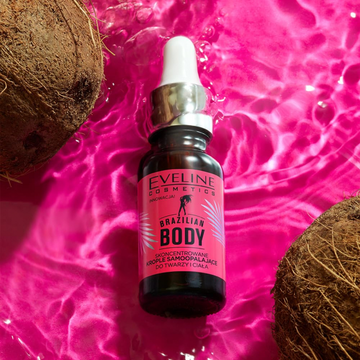 Picaturi autobronzante pentru fata si corp EVELINE COSMETICS Brazilian Body 18ml [2]