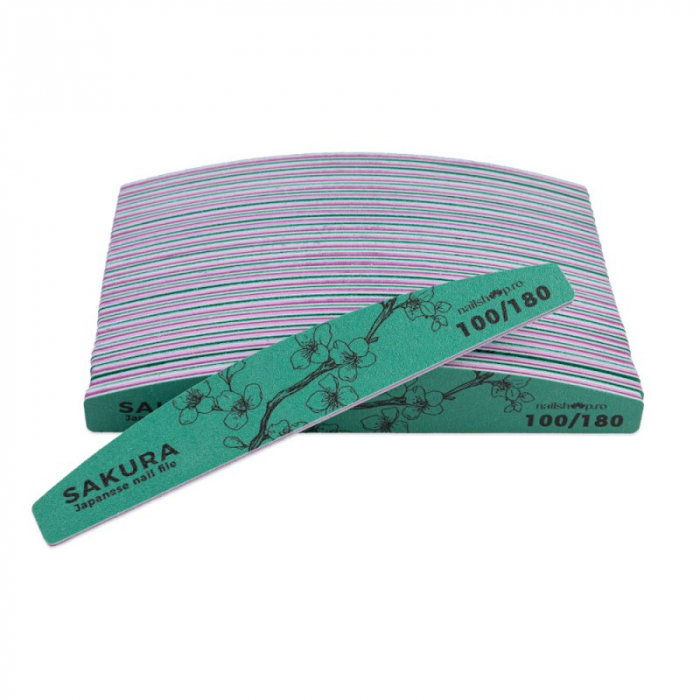 Pila Japoneza semiluna Nailshop 100/180 - set 25 buc. [1]