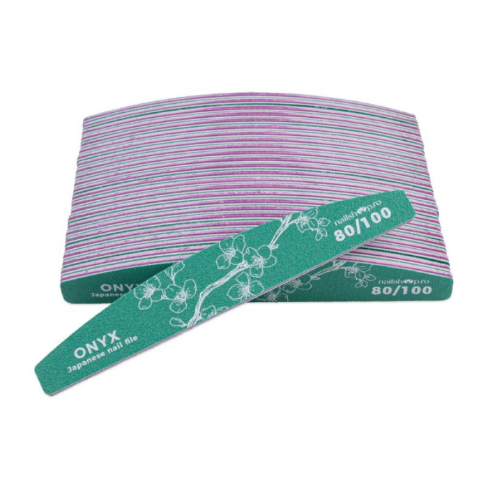 Pila Japoneza semiluna Nailshop 80/100 - set 25 buc. [1]
