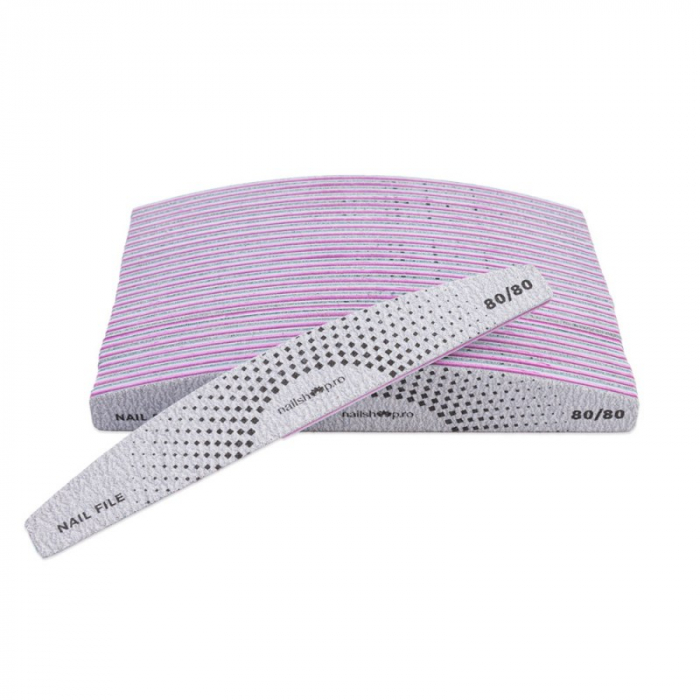 Pila semiluna Nailshop 80/80 - set 25 buc. [1]