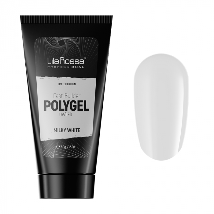 Polygel Lila Rossa Premium, 60 g, Milky White [2]