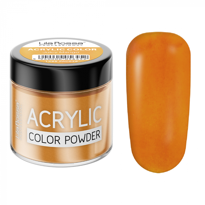 Pudra acrilica color, Lila Rossa, Juicy Mango, 7 g [2]