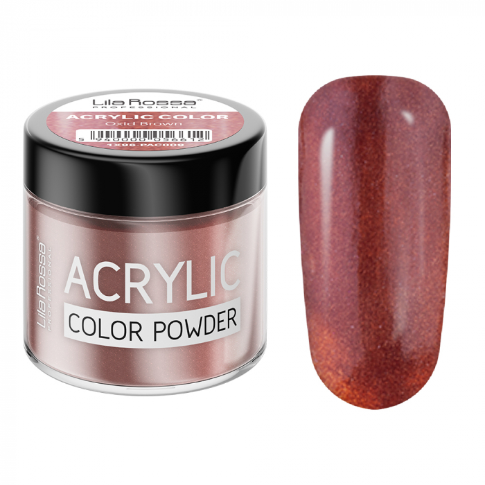 Pudra acrilica color, Lila Rossa, Oxid Brown, 7 g [2]