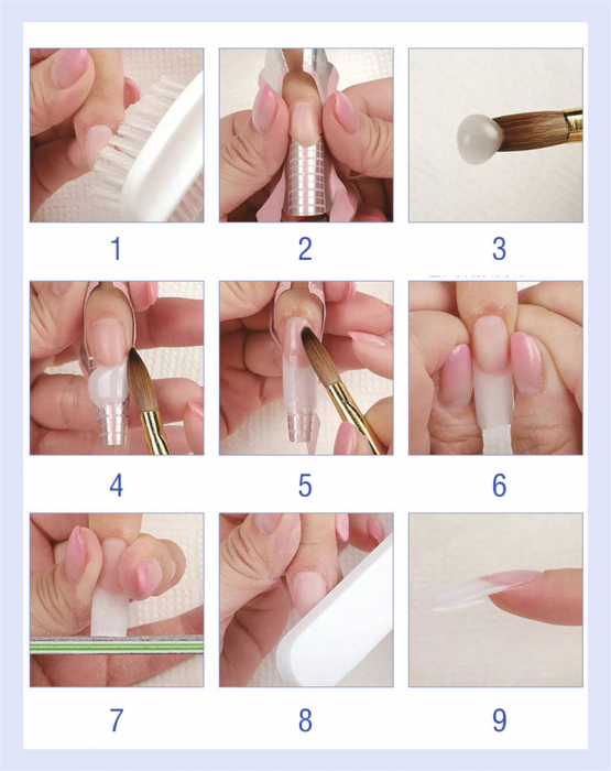 Pudra acrilica Lidan, clear, 28 g [4]