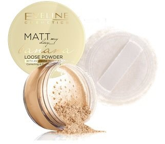Pudra de fata EVELINE COSMETICS Matt My Day Loose Powder 6g [2]
