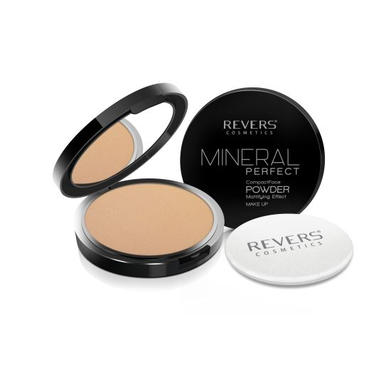 Pudra pentru fata, Compacta, Mineral Perfect, Revers, 02 [1]