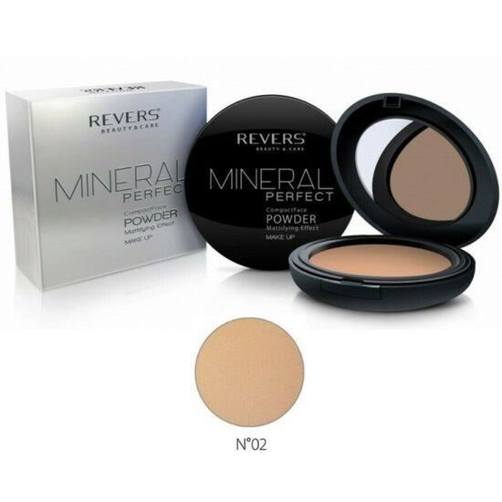 Pudra pentru fata, Compacta, Mineral Perfect, Revers, 02 [2]