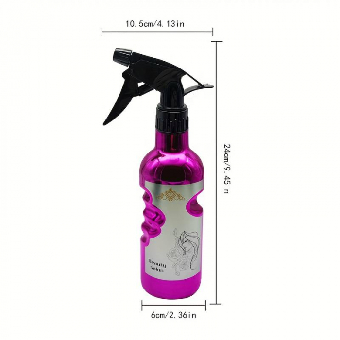 Pulverizator apa ERGONOMIC coafor frizerie, 500 ml, Roz, 1214-17-1 [2]