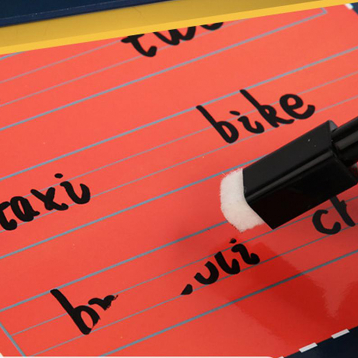 Puzzle Karemi, joc de ortografie cu litere magnetice si tabla de scris, tip carte, invatare limba engleza, 54 piese, K01B-10139 [5]