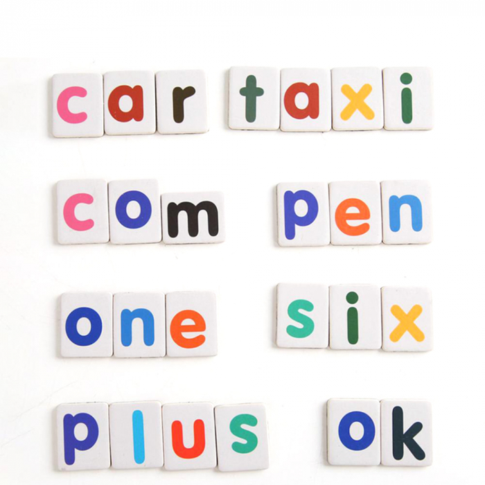 Puzzle Karemi, joc de ortografie cu litere magnetice si tabla de scris, tip carte, invatare limba engleza, 54 piese, K01B-10139 [3]