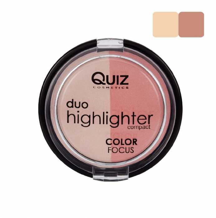 Pudra iluminatoare compacta duo Quiz Color Focus [2]