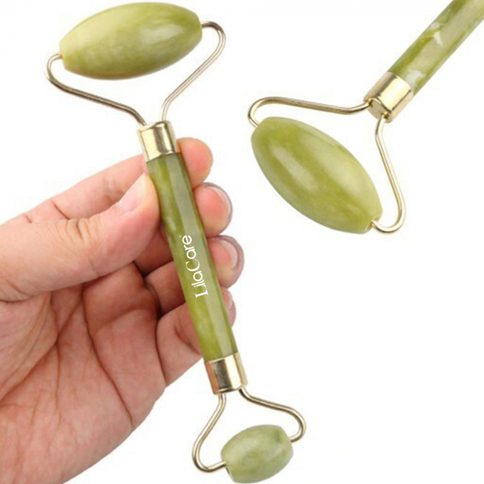 Rola jad pentru masaj facial, Lila Care, verde [2]