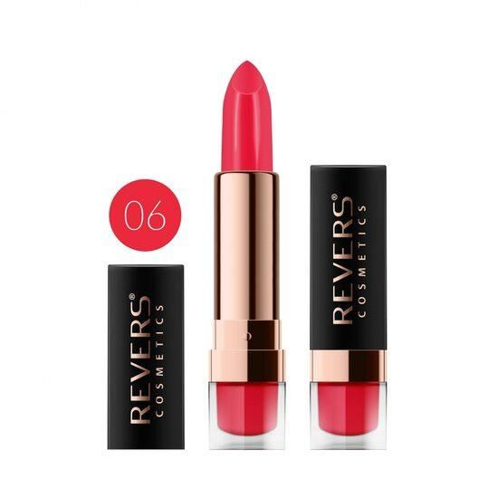 Ruj de buze Satin Lips, Revers, Full Red, Nr 06/810, rosu corai, mat [2]