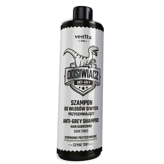 Sampon anti-incaruntire pentru barbati, tonuri inchise, Venita Men AntiGrey, 200ml [1]