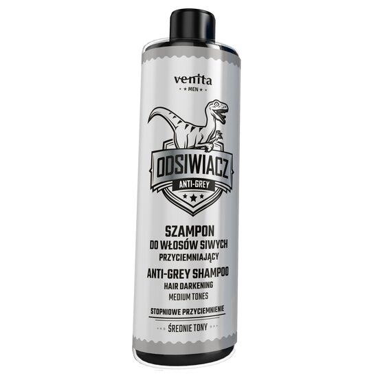 Sampon anti-incaruntire pentru barbati, tonuri medii, Venita Men AntiGrey, 200ml [1]