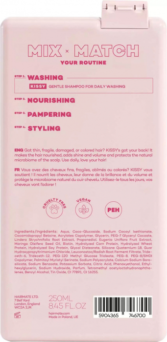 Sampon pentru par subtire si deteriorat HAIRMATE Kissy 250ml [2]