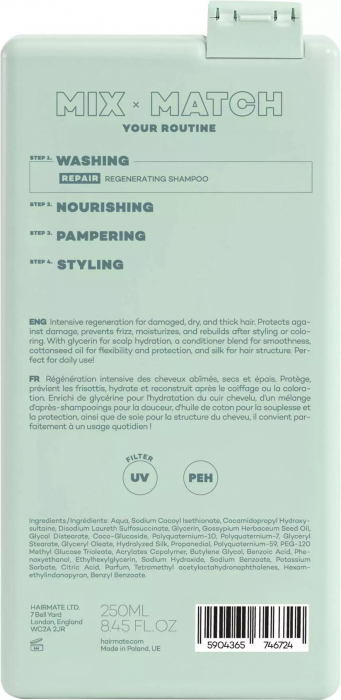 Sampon pentru par deteriorat si uscat HAIRMATE Repair 250ml [2]