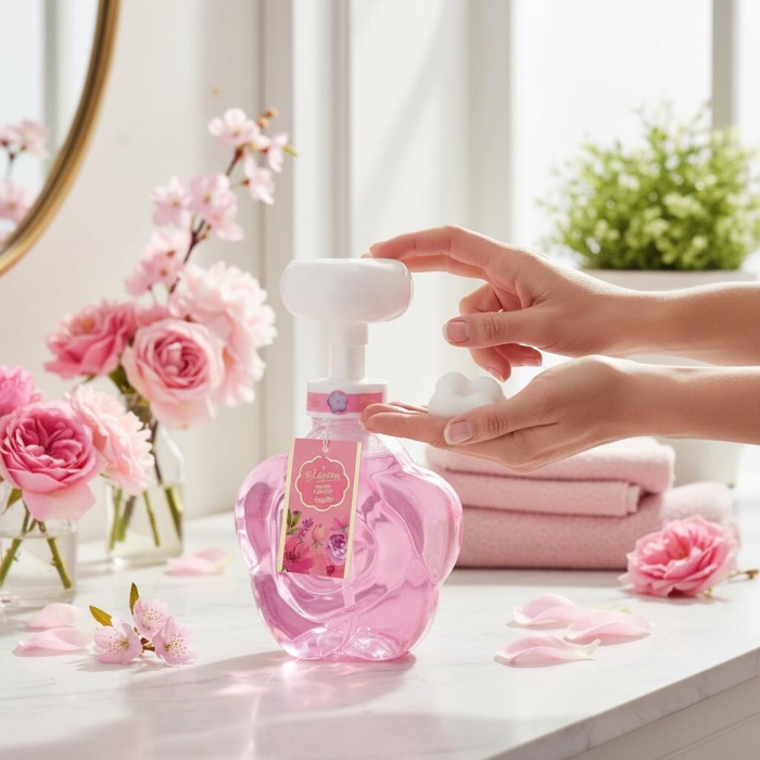 Sapun lichid de maini cu spumă, Lilac Rose, 8162728, Accentra, 500ml [5]