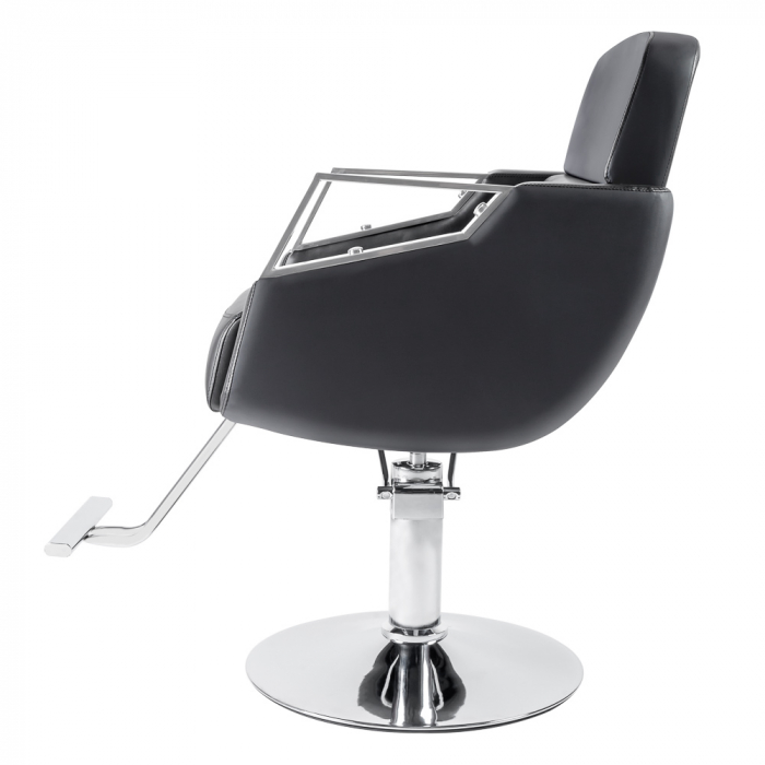 Scaun frizerie coafor Armand, reglabil pe inaltime, cu suport pentru picioare, negru [3]