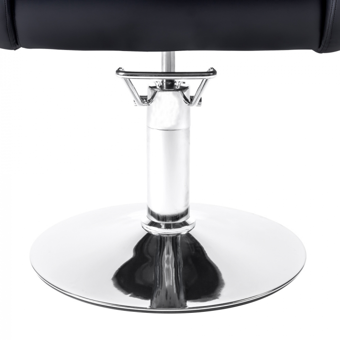 Scaun frizerie coafor Armand, reglabil pe inaltime, cu suport pentru picioare, negru [6]