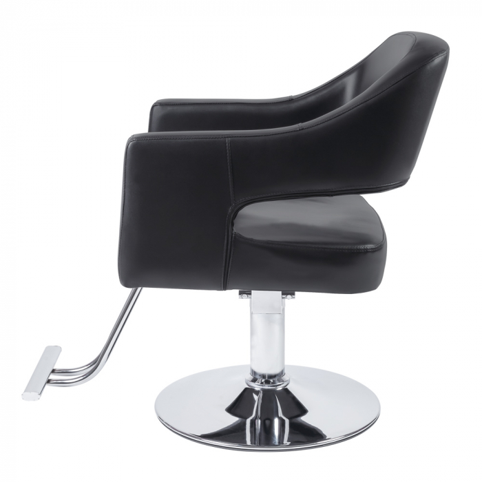 Scaun frizerie coafor Frodo, reglabil pe inaltime, cu suport pentru picioare, negru [3]