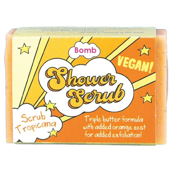 Scrub solid pentru corp Scrub Tropicana Solid Shower Scrub 100g, Bomb Cosmetics [1]