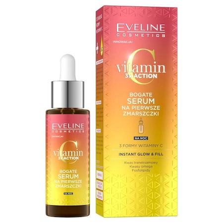 Ser fata de noapte cu vit.C EVELINE COSMETICS 3xAction Rich 30ml [1]