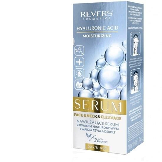 Ser hidratant pentru fata, gat si decolteu cu Acid Hyaluronic, Revers, 10ml [1]