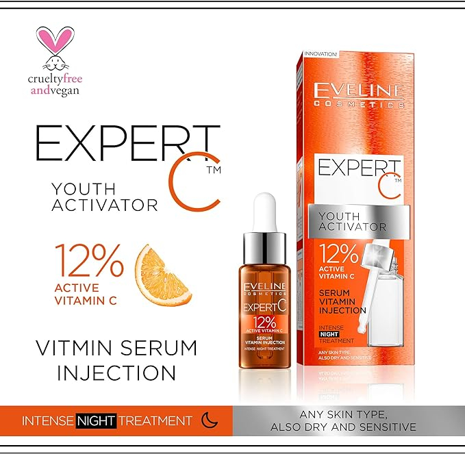 Ser intensiv pentru ten EVELINE Expert C Serum Vitamin Injection 18ml [2]