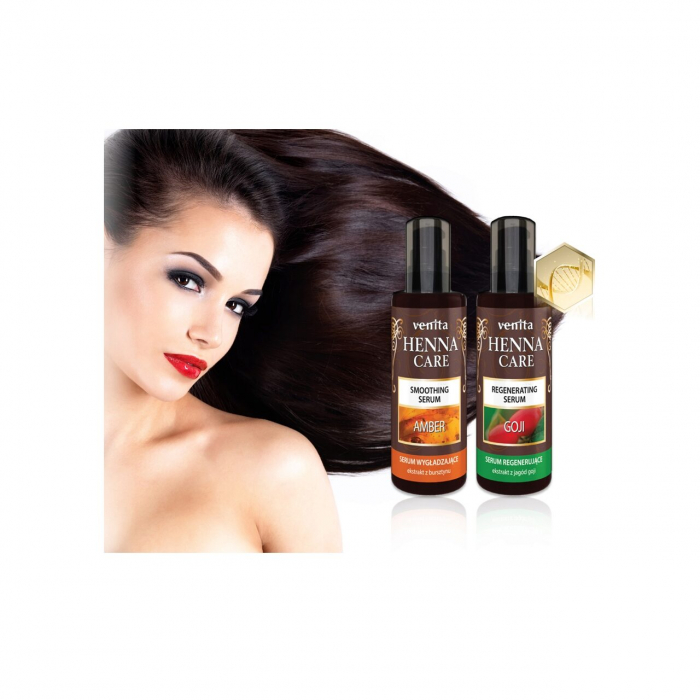 Ser pentru par regenerant, Henna Care, Venita, cu extract de goji, 50ml [2]