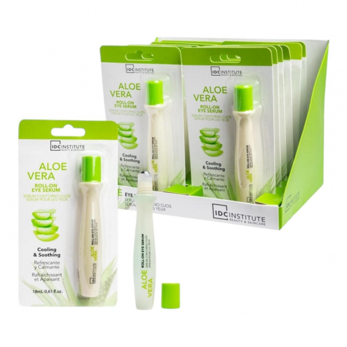 Ser roll-on revigorant si calmant cu aloe vera pentru ochi IDC Institute 68041, 18 ml [2]
