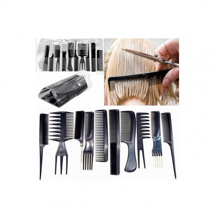Set 10 pieptani profesionali, pentru coafat sau tuns [4]