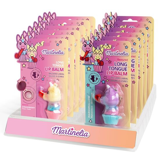 Set 12 bucati Balsam de buze Unicorn Tongue, pentru copii, Martinelia, 79001BL [1]