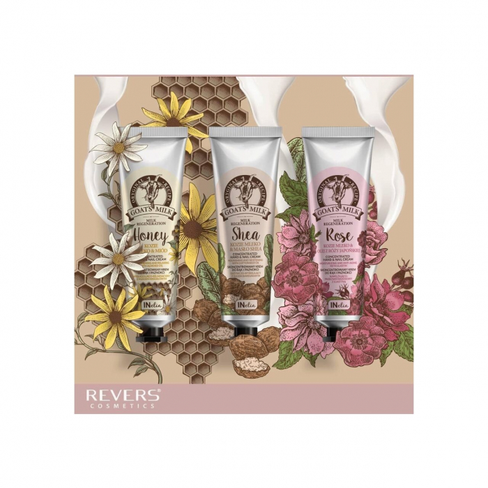 Set 12 bucati Crema pentru maini si unghii concentrata, cu lapte de capra, set mixt de 12 bucati, 100ml [3]