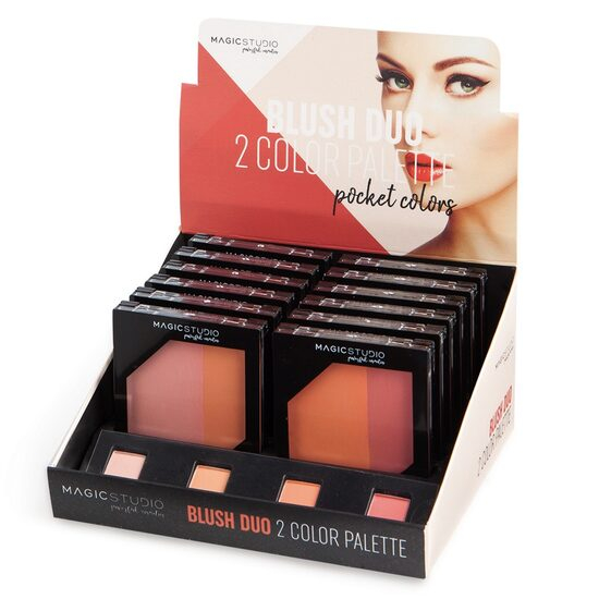 Set 12 bucati Fard de obraz Duo, Pocket Colors, Magic Studio, 10 g [1]
