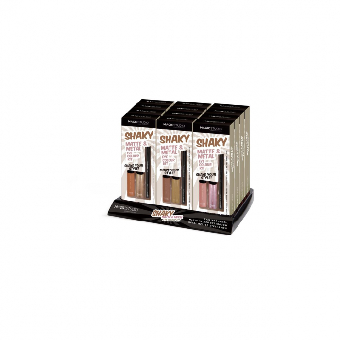 Set 12 bucati Pachet creion si fard lichid de pleoape Matte & Metal de la Magic Studio 60751 [4]