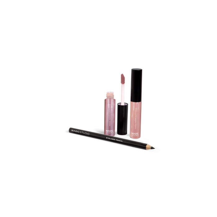 Set 12 bucati Pachet creion si fard lichid de pleoape Matte & Metal de la Magic Studio 60751 [3]