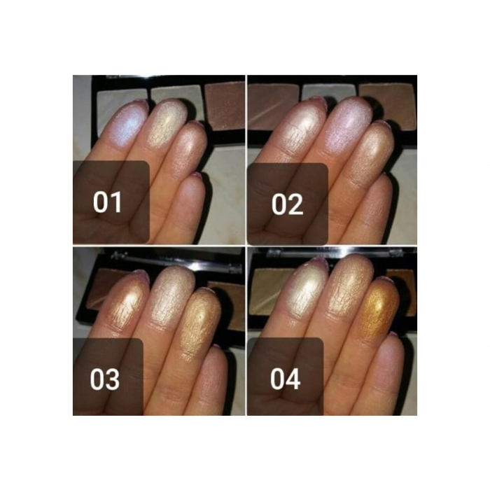 Set 12 bucati Paleta iluminator Lumi Strobing Professional, Revers, 12,5 g [3]