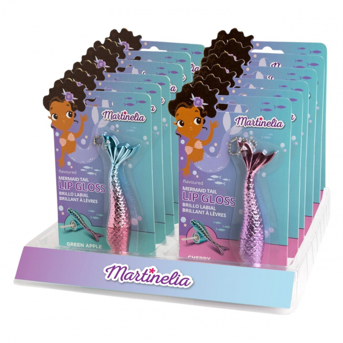Set 12 luciuri de buze breloc Mermaid Tail, 79000BL, 1.9 g, Martinelia [4]
