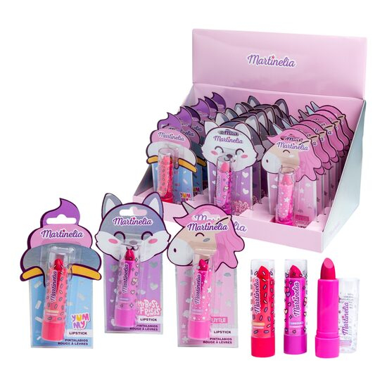 Set 18 bucati ruj de buze pentru fetite Juicy World 35077, Martinelia 4g [1]