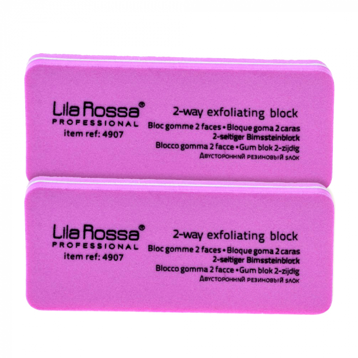 Set 2 buffere pentru luciul unghiei, refolosibile, dreptunghi, roz Lila Rossa [5]