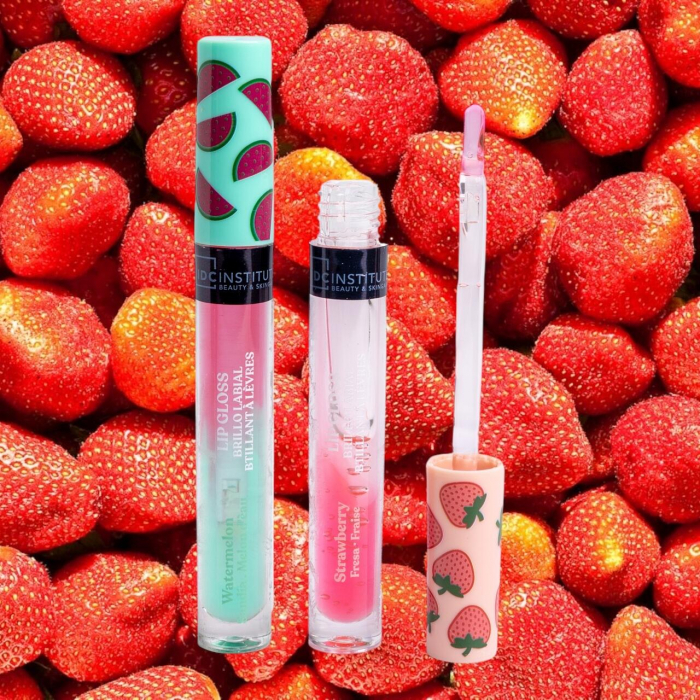 Set 2 luciu de buze cu aroma de capsuni si pepene verde 26029, IDC Institute, 7 ml [3]