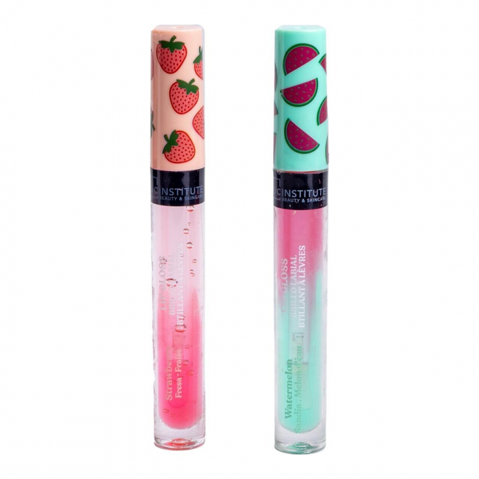 Set 2 luciu de buze cu aroma de capsuni si pepene verde 26029, IDC Institute, 7 ml [4]