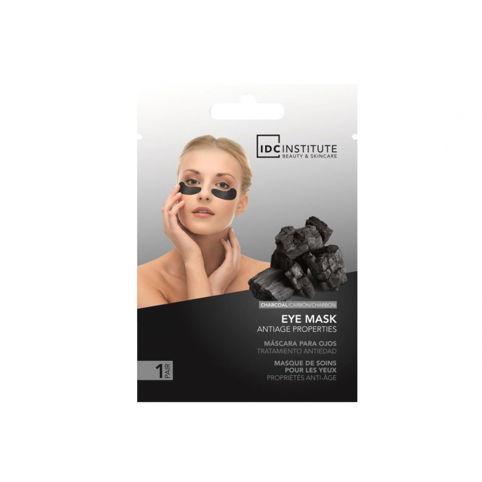 Set 2 masti pentru ochi cu carbune activ si acid hialuronic IDC Institute 3425, 8 g [2]