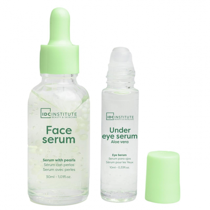 Set 2 Seruri pentru ingrijire faciala Aloe Vera Shinning, IDC Institute, 44156 [3]